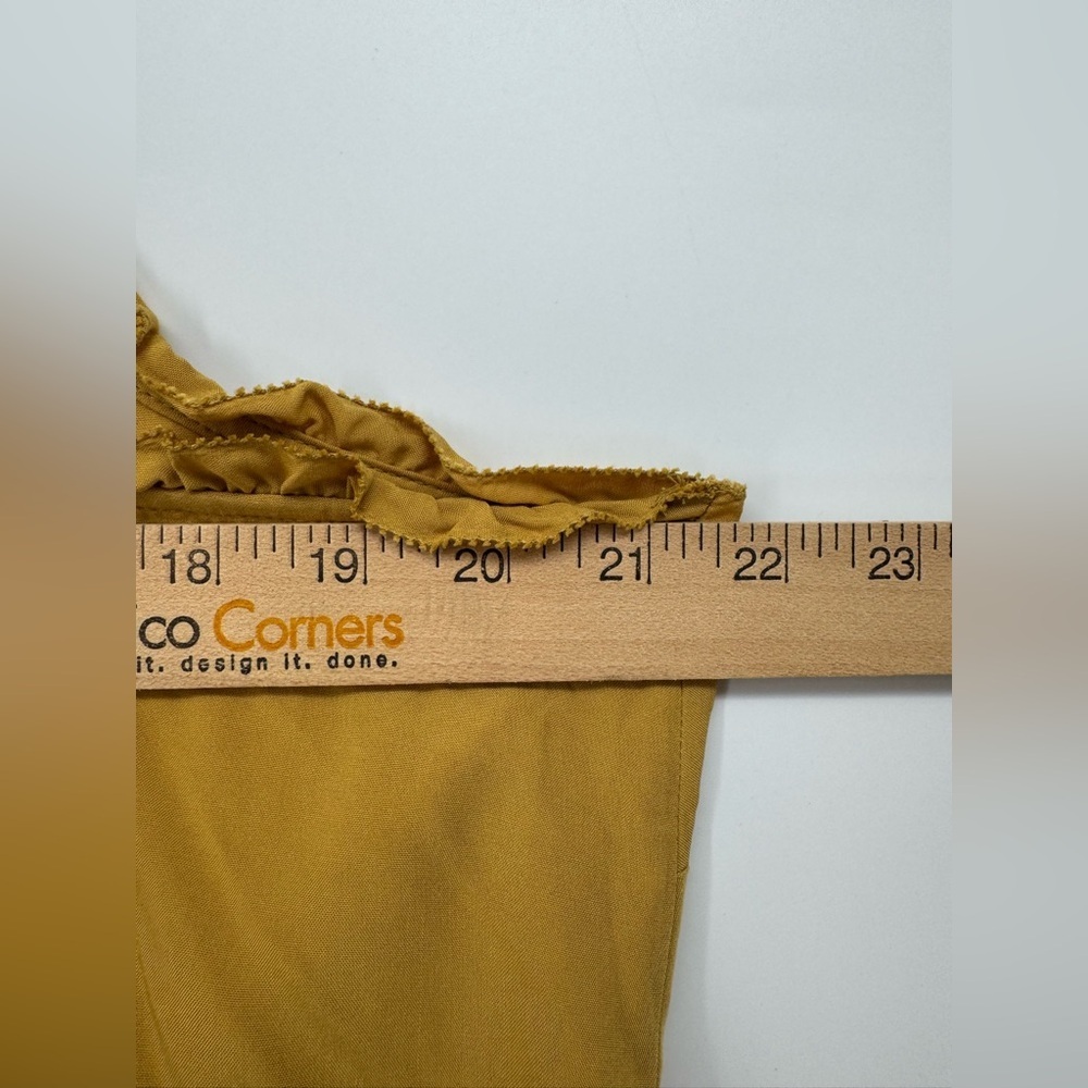 NWT Old Navy Yellow Viscose Top Large - Picture 6 of 7